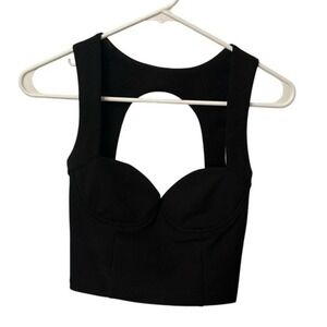 Zara  black crop top